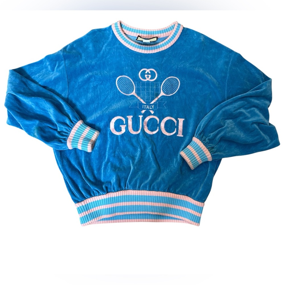 Gucci tennis sweatshirt oversized XS